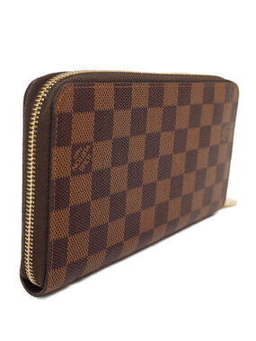 Louis Vuitton Round NM Organizer Long Zippy Wallet Zipper Damier